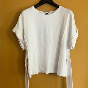 Express White Short Sleeve Women's Tee